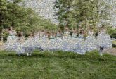 A Celebration graduation celebration girls jumping dresses white outdoors happy achievement ceremony excited