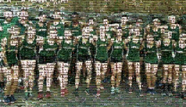 A Cross Country Team photo mosaic