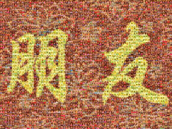 Chinese Characters photo mosaic