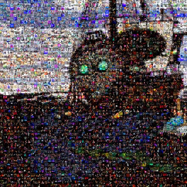 Pirate Ship Illustration photo mosaic