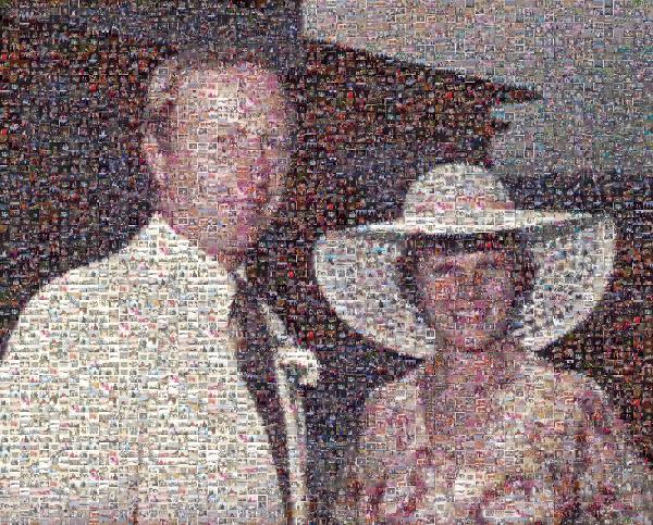Grandpa and Grandma photo mosaic