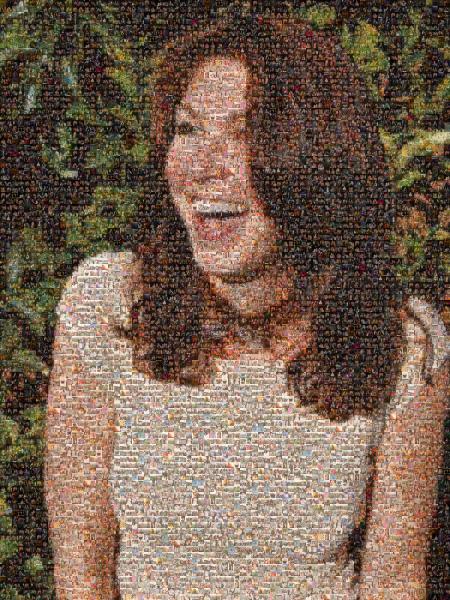 Woman Laughing photo mosaic