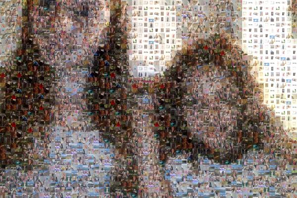 Sisters photo mosaic
