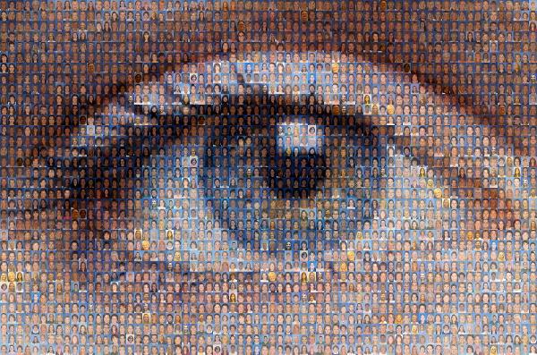 Eye Made of Headshots photo mosaic