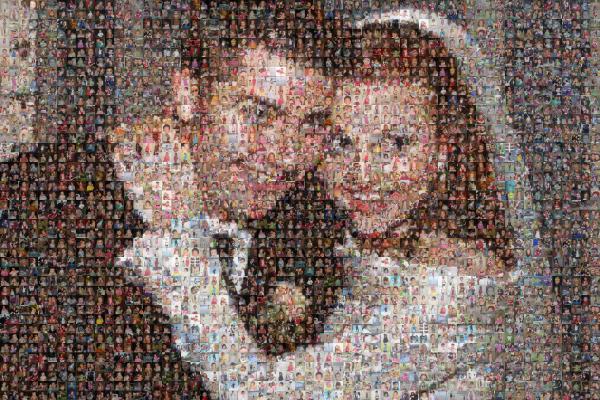 A Wedding Couple photo mosaic