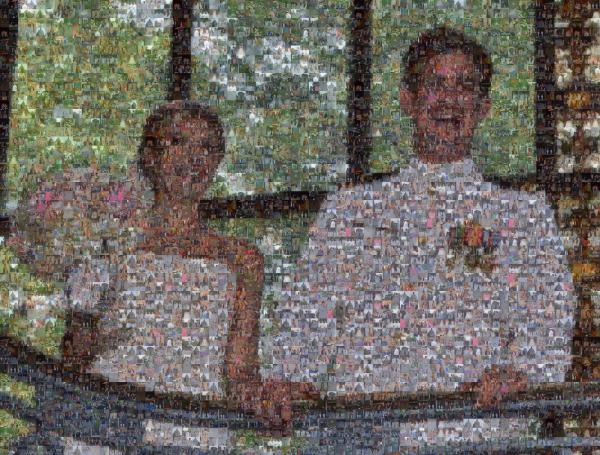 A Wedding Moment photo mosaic