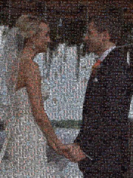 Wedding Ceremony photo mosaic
