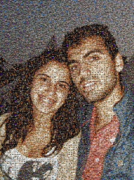 A Young Couple photo mosaic