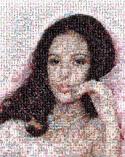 A Glamorous Woman photo mosaic