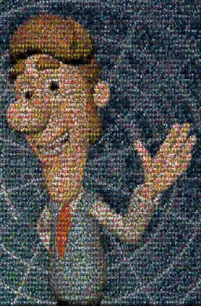 Cartoon Character photo mosaic