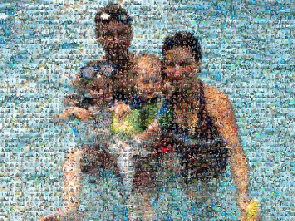 Family Vacation photo mosaic