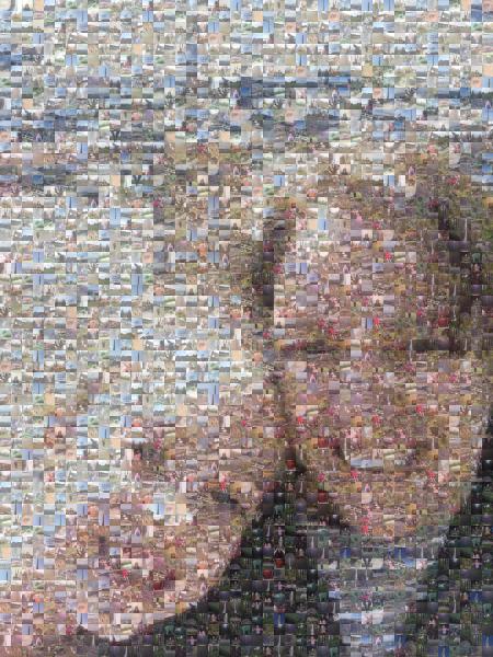 Mother and Daughter Selfie photo mosaic