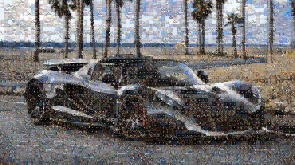 A Luxury Sports Car photo mosaic