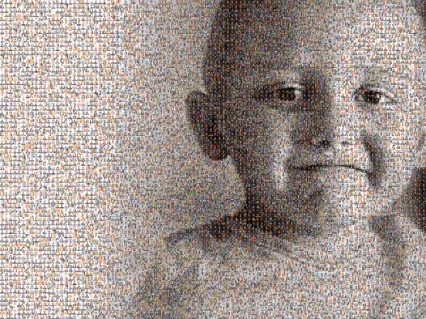 A Resilient Young Boy photo mosaic