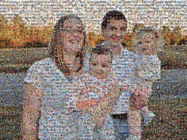 Happy Family photo mosaic