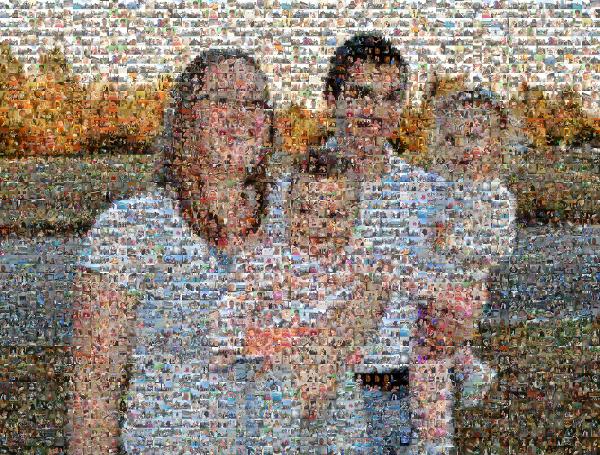 Young Family photo mosaic