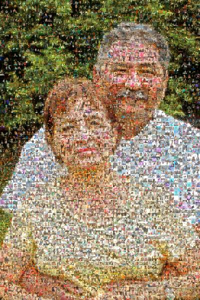 50th Anniversary Present photo mosaic