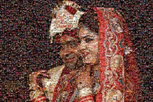 A Wedding Night Candid photo mosaic