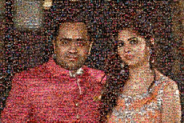 Devoted Newlyweds photo mosaic