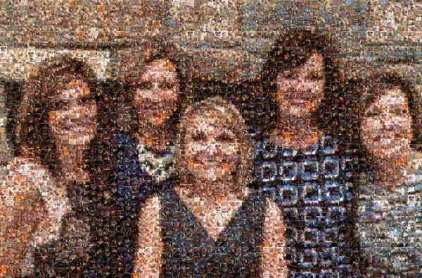 Five Women photo mosaic