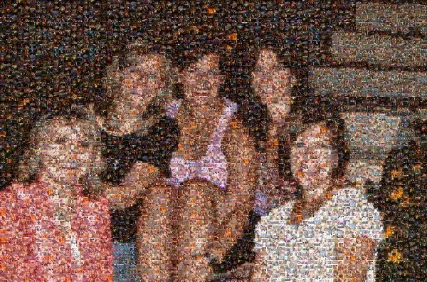Group Shot of Friends photo mosaic