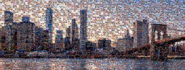 New York City Skyline photo mosaic