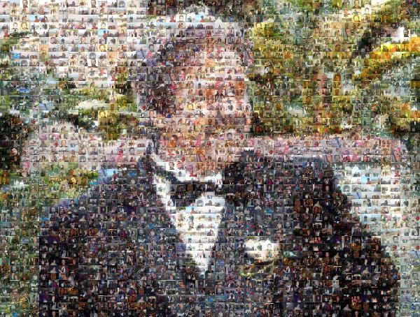 Father of the Bride photo mosaic