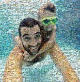 Happy Father dad family fathers day children sons kids people person faces portraits under water swimming vacation love