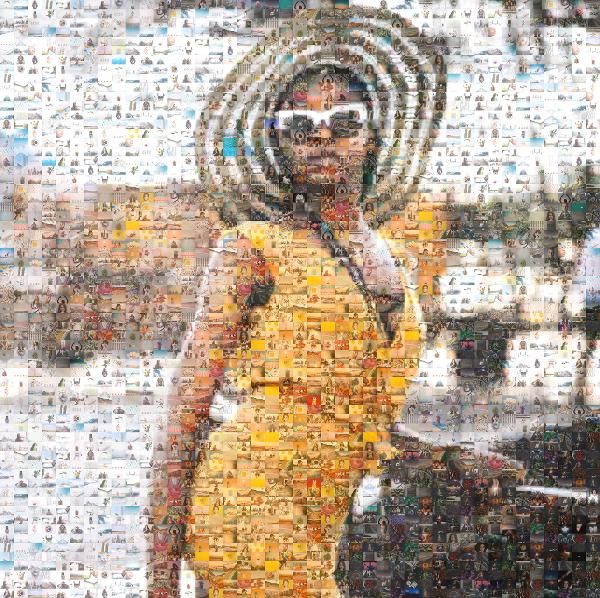 Fashionable Young Woman photo mosaic