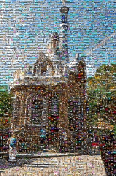 Parc Guell photo mosaic
