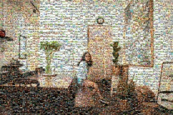 A Home Studio Portrait photo mosaic