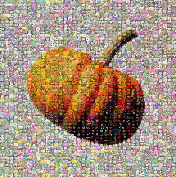 A Floating Pumpkin photo mosaic