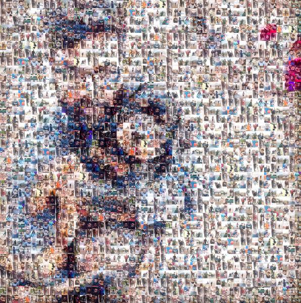 A Man and His Dog photo mosaic