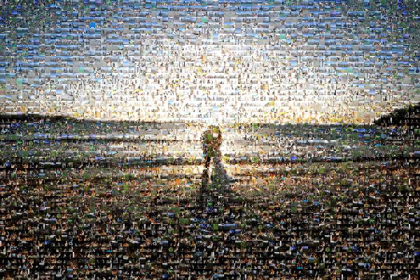 Anniversary Sunset photo mosaic