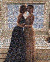 Prom prom formal portraits people faces girls woman women young person distant distance friends