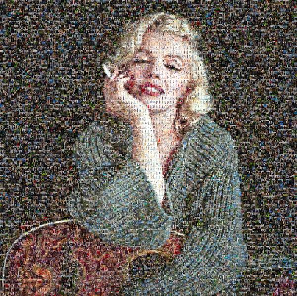Marilyn Monroe photo mosaic