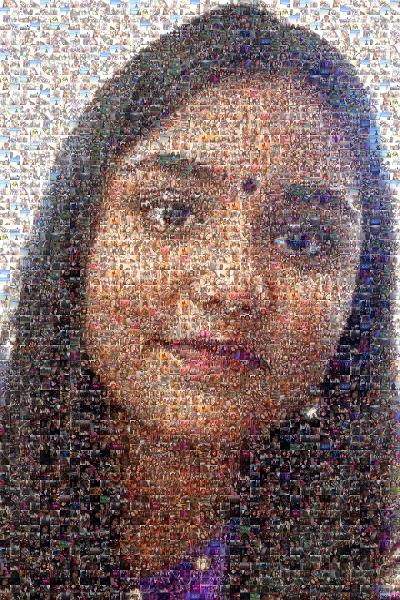 Eyebrow photo mosaic