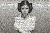 princess leia people women faces famous star wars black and white carrie fisher