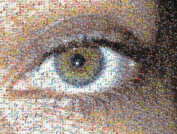Eye photo mosaic