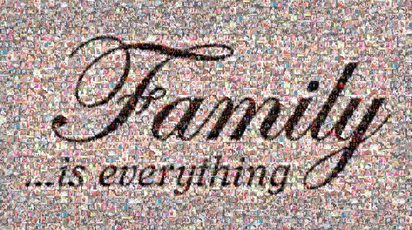 Family is Everything photo mosaic