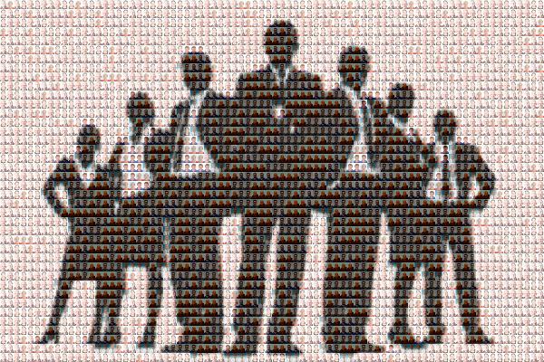 Business Team photo mosaic