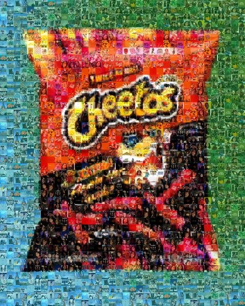 Cheetos photo mosaic