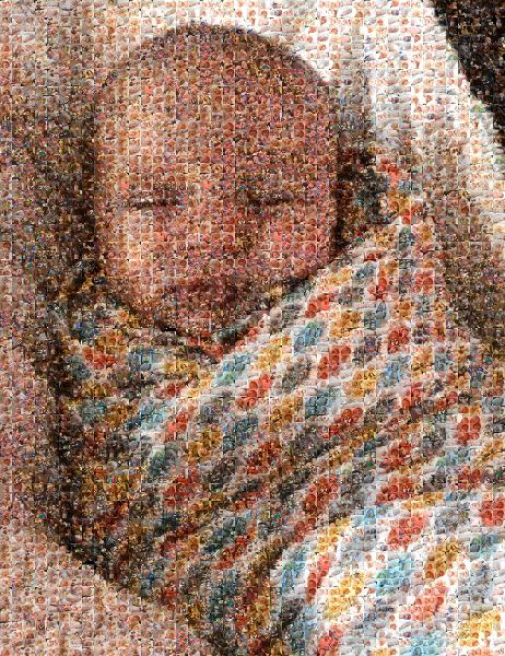 Little Tiny Baby photo mosaic