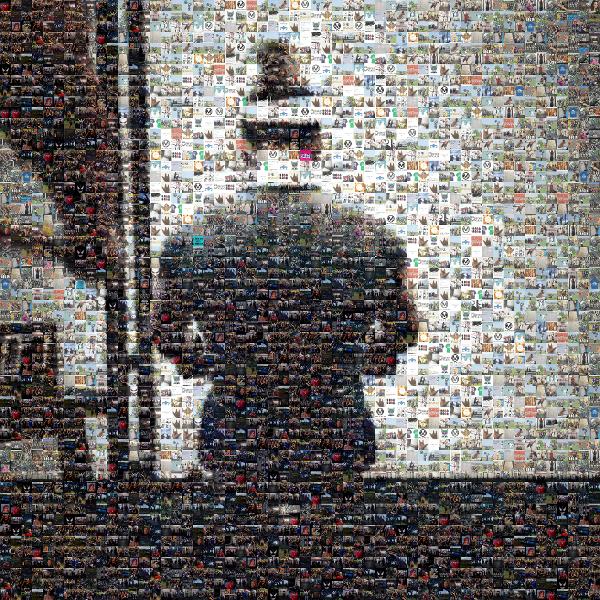 Working Out photo mosaic