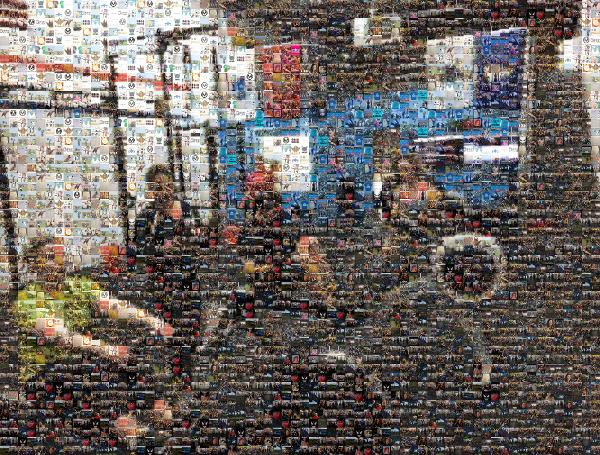 Crossfit Group photo mosaic