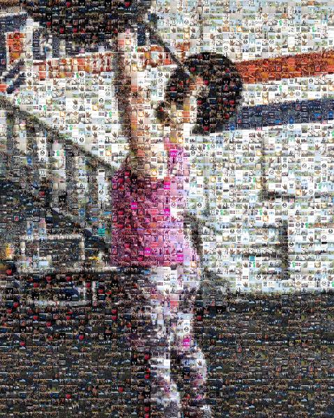 Weight Lifting photo mosaic