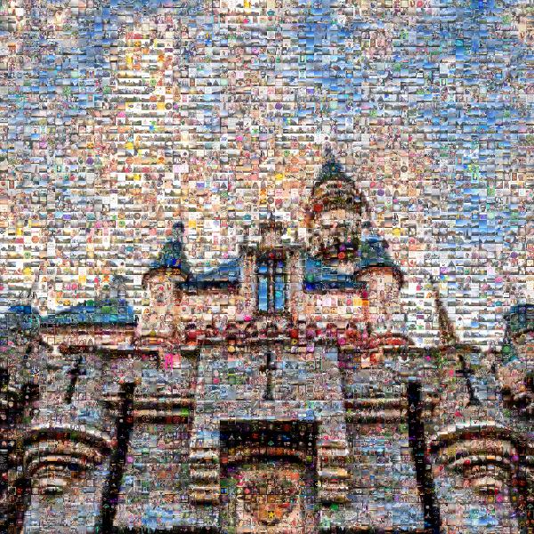 Disney Castle photo mosaic