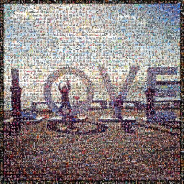 Love photo mosaic