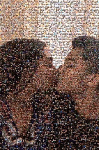 Kissing Couple photo mosaic