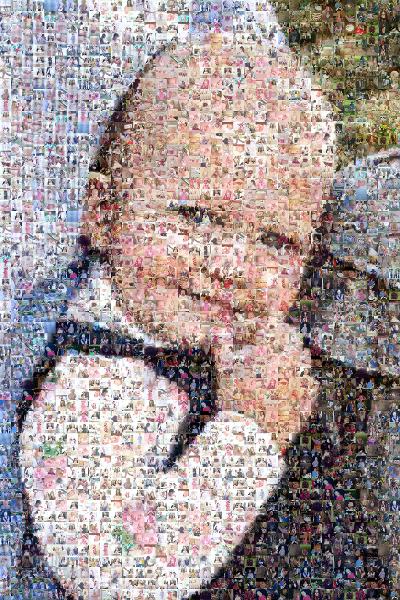 Smiling Baby Girl photo mosaic